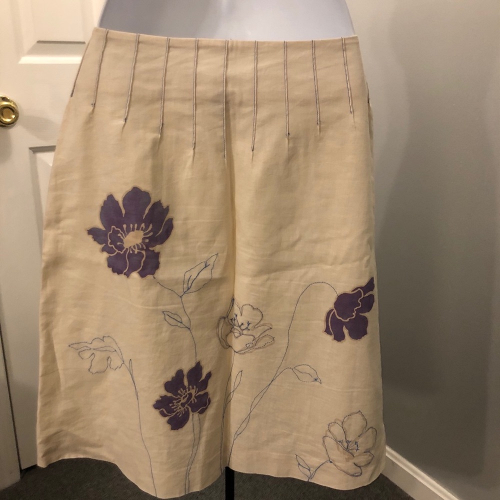 Floral A-Line Skirt